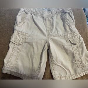 The Children's Place Boys' Pull-On Cargo Shorts - Stone/Flax GUC SZ.7